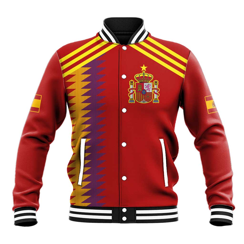 Custom Spain Football 2024 Road To The Champion Baseball Jacket Vamos a Espana - Wonder Print Shop