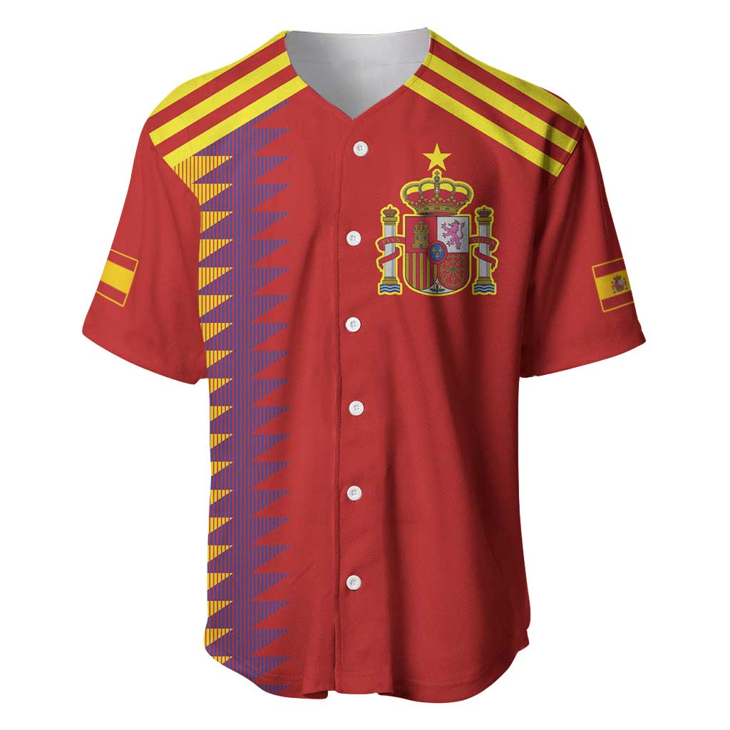 Custom Spain Football 2024 Road To The Champion Baseball Jersey Vamos a Espana - Wonder Print Shop