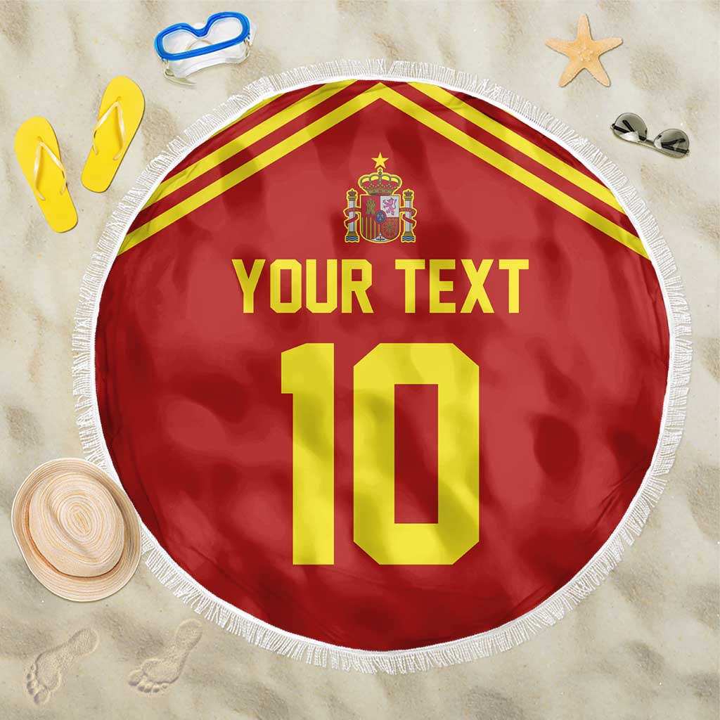 Custom Spain Football 2024 Road To The Champion Beach Blanket Vamos a Espana - Wonder Print Shop