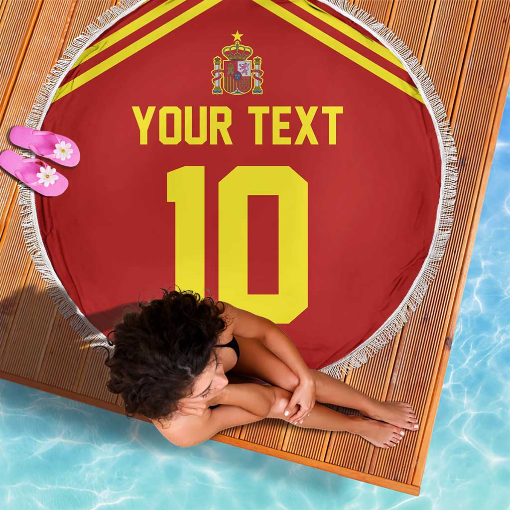 Custom Spain Football 2024 Road To The Champion Beach Blanket Vamos a Espana - Wonder Print Shop
