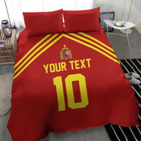Custom Spain Football 2024 Road To The Champion Bedding Set Vamos a Espana - Wonder Print Shop