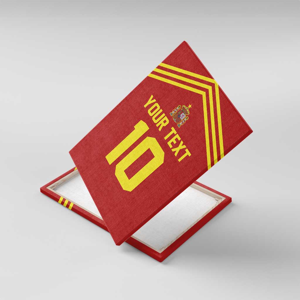 Custom Spain Football 2024 Road To The Champion Canvas Wall Art Vamos a Espana - Wonder Print Shop