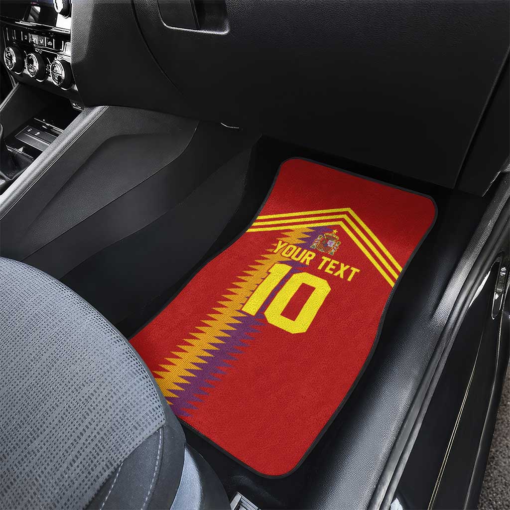 Custom Spain Football 2024 Road To The Champion Car Mats Vamos a Espana - Wonder Print Shop