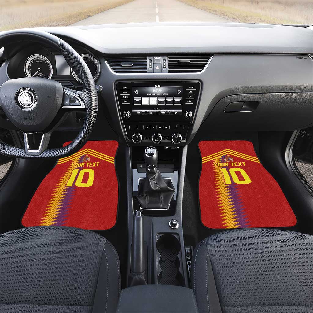 Custom Spain Football 2024 Road To The Champion Car Mats Vamos a Espana - Wonder Print Shop