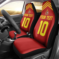 Custom Spain Football 2024 Road To The Champion Car Seat Cover Vamos a Espana - Wonder Print Shop