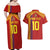Custom Spain Football 2024 Road To The Champion Couples Matching Off Shoulder Maxi Dress and Hawaiian Shirt Vamos a Espana - Wonder Print Shop