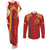 Custom Spain Football 2024 Road To The Champion Couples Matching Tank Maxi Dress and Long Sleeve Button Shirt Vamos a Espana - Wonder Print Shop