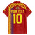 Custom Spain Football 2024 Road To The Champion Family Matching Off The Shoulder Long Sleeve Dress and Hawaiian Shirt Vamos a Espana - Wonder Print Shop
