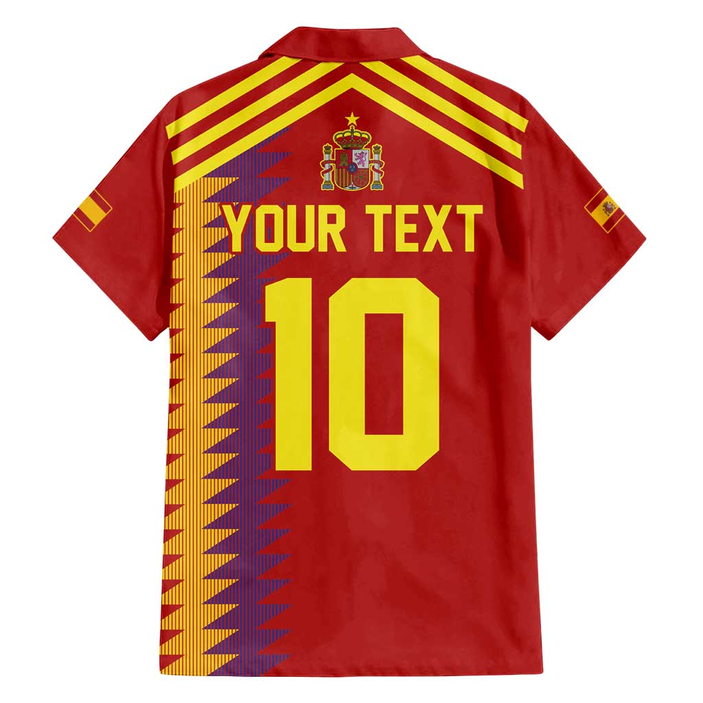 Custom Spain Football 2024 Road To The Champion Family Matching Off Shoulder Maxi Dress and Hawaiian Shirt Vamos a Espana - Wonder Print Shop