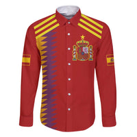 Custom Spain Football 2024 Road To The Champion Family Matching Off Shoulder Maxi Dress and Hawaiian Shirt Vamos a Espana - Wonder Print Shop