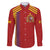 Custom Spain Football 2024 Road To The Champion Family Matching Off Shoulder Short Dress and Hawaiian Shirt Vamos a Espana - Wonder Print Shop