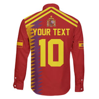 Custom Spain Football 2024 Road To The Champion Family Matching Off Shoulder Short Dress and Hawaiian Shirt Vamos a Espana - Wonder Print Shop