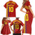 Custom Spain Football 2024 Road To The Champion Family Matching Short Sleeve Bodycon Dress and Hawaiian Shirt Vamos a Espana - Wonder Print Shop