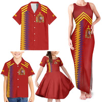 Custom Spain Football 2024 Road To The Champion Family Matching Tank Maxi Dress and Hawaiian Shirt Vamos a Espana - Wonder Print Shop