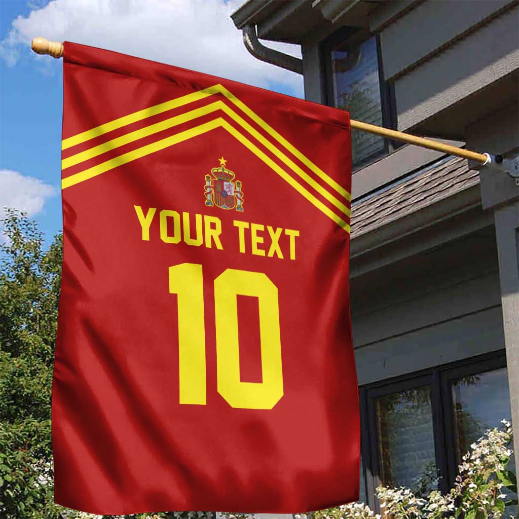 Custom Spain Football 2024 Road To The Champion Garden Flag Vamos a Espana - Wonder Print Shop