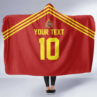 Custom Spain Football 2024 Road To The Champion Hooded Blanket Vamos a Espana