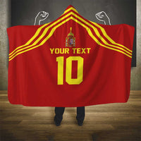 Custom Spain Football 2024 Road To The Champion Hooded Blanket Vamos a Espana