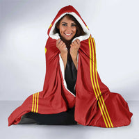Custom Spain Football 2024 Road To The Champion Hooded Blanket Vamos a Espana