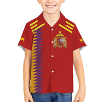 Custom Spain Football 2024 Road To The Champion Kid Hawaiian Shirt Vamos a Espana - Wonder Print Shop