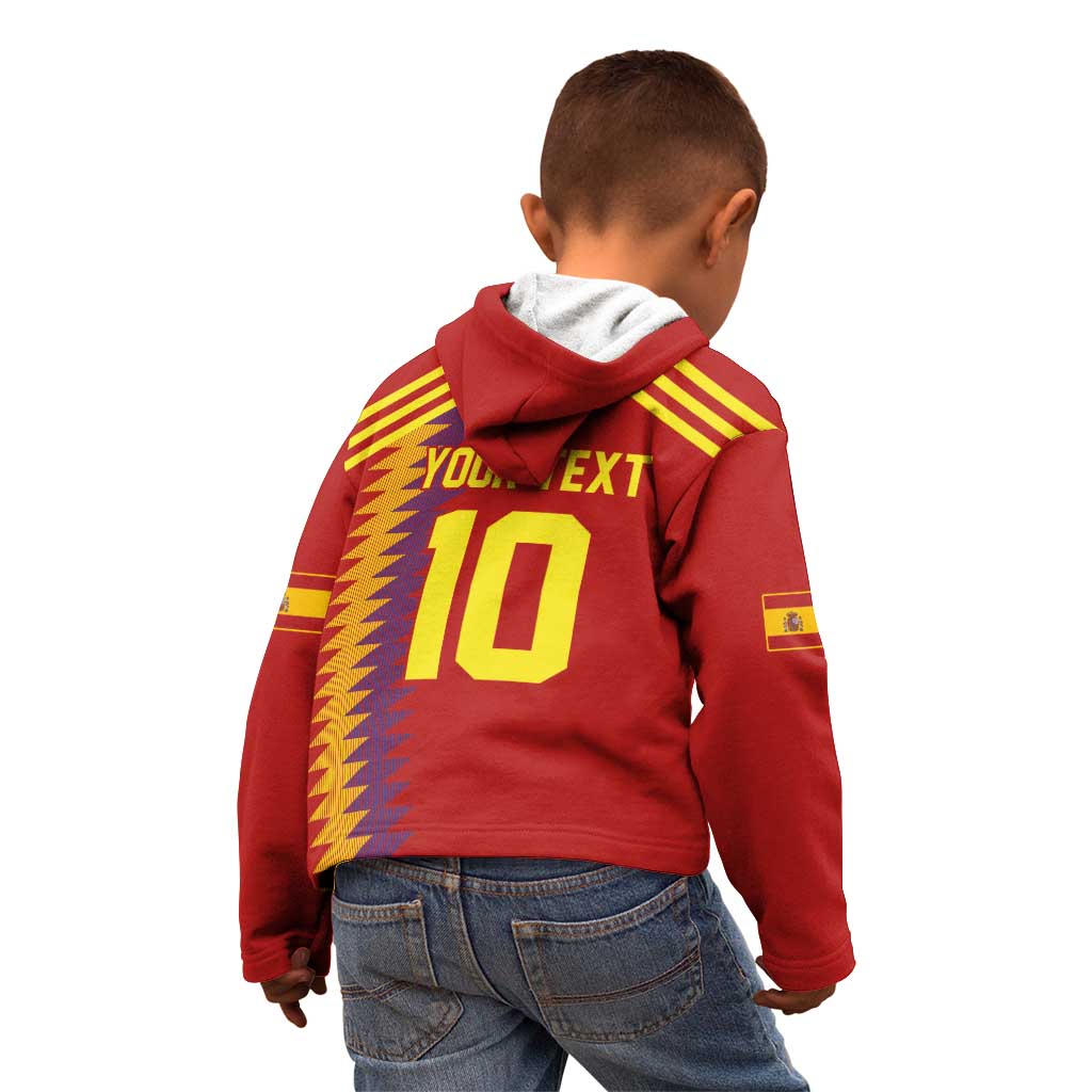Custom Spain Football 2024 Road To The Champion Kid Hoodie Vamos a Espana - Wonder Print Shop