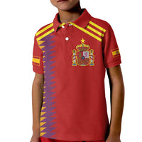 Custom Spain Football 2024 Road To The Champion Kid Polo Shirt Vamos a Espana - Wonder Print Shop