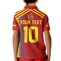 Custom Spain Football 2024 Road To The Champion Kid Polo Shirt Vamos a Espana - Wonder Print Shop