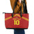 Custom Spain Football 2024 Road To The Champion Leather Tote Bag Vamos a Espana - Wonder Print Shop