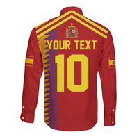 Custom Spain Football 2024 Road To The Champion Long Sleeve Button Shirt Vamos a Espana - Wonder Print Shop