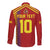 Custom Spain Football 2024 Road To The Champion Long Sleeve Button Shirt Vamos a Espana - Wonder Print Shop