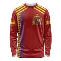Custom Spain Football 2024 Road To The Champion Long Sleeve Shirt Vamos a Espana - Wonder Print Shop
