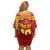 Custom Spain Football 2024 Road To The Champion Off Shoulder Short Dress Vamos a Espana - Wonder Print Shop