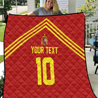 Custom Spain Football 2024 Road To The Champion Quilt Vamos a Espana - Wonder Print Shop