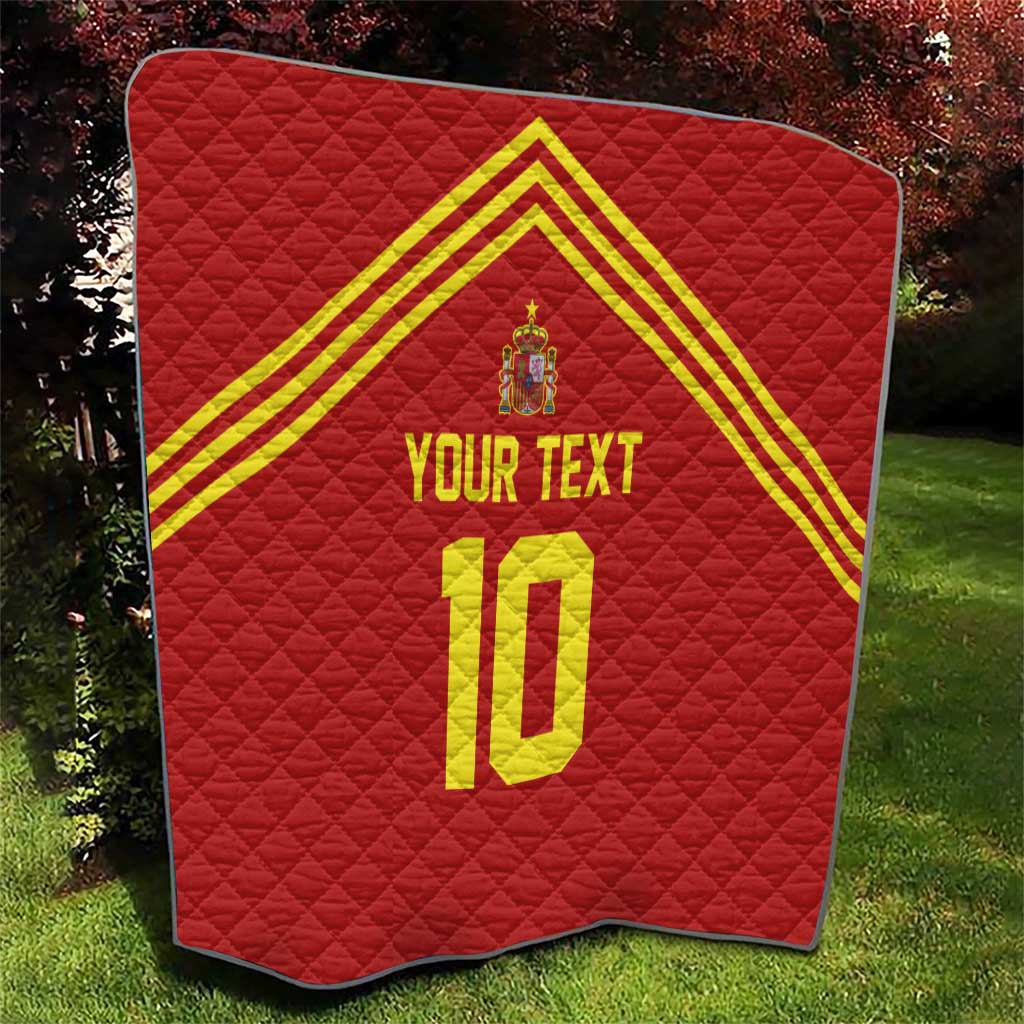 Custom Spain Football 2024 Road To The Champion Quilt Vamos a Espana - Wonder Print Shop