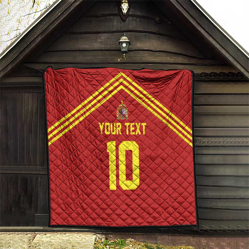 Custom Spain Football 2024 Road To The Champion Quilt Vamos a Espana - Wonder Print Shop