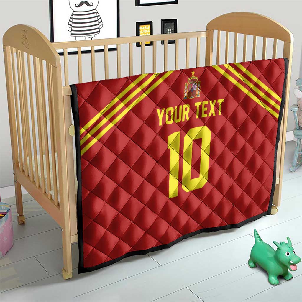 Custom Spain Football 2024 Road To The Champion Quilt Vamos a Espana - Wonder Print Shop