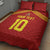 Custom Spain Football 2024 Road To The Champion Quilt Bed Set Vamos a Espana - Wonder Print Shop