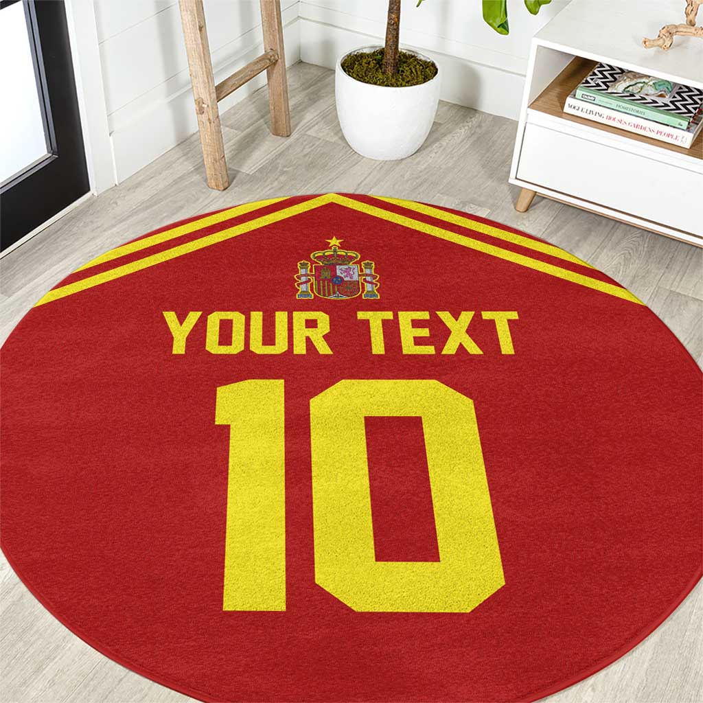Custom Spain Football 2024 Road To The Champion Round Carpet Vamos a Espana