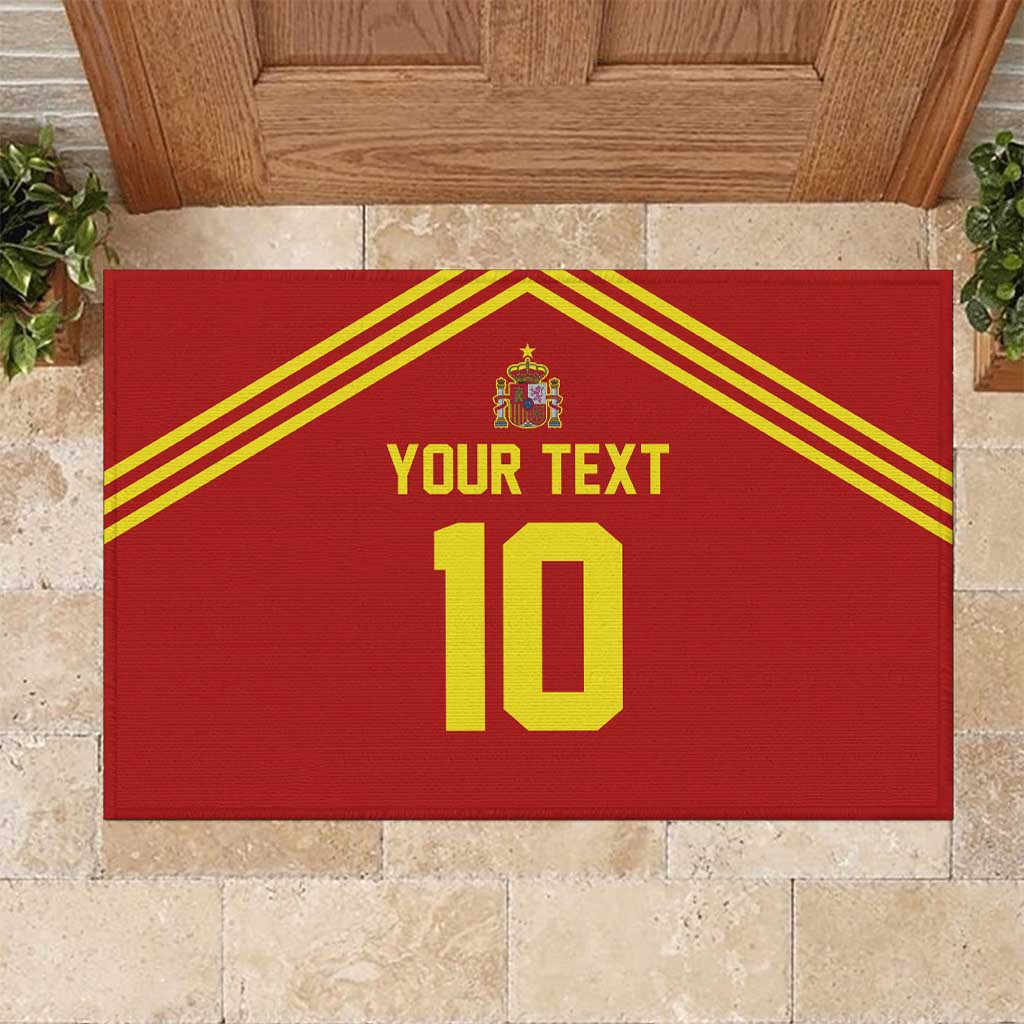 Custom Spain Football 2024 Road To The Champion Rubber Doormat Vamos a Espana - Wonder Print Shop