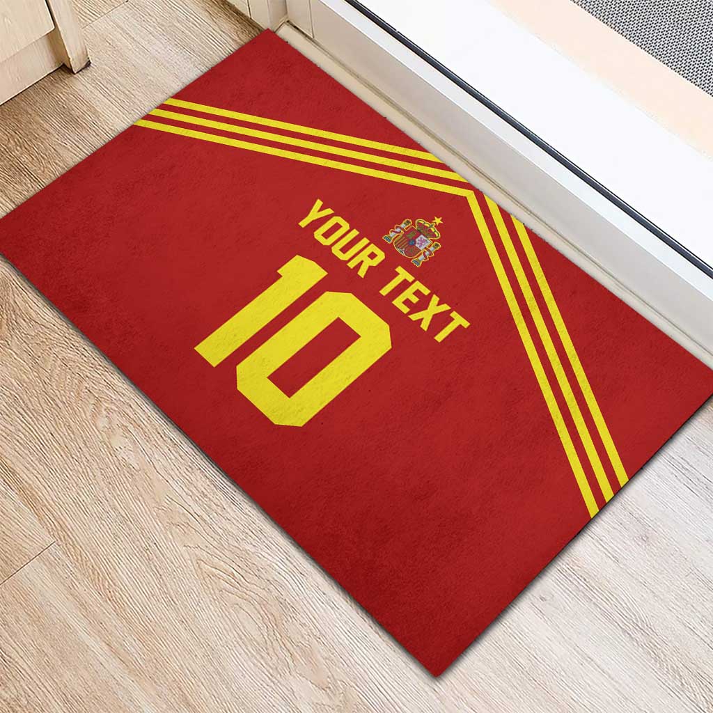 Custom Spain Football 2024 Road To The Champion Rubber Doormat Vamos a Espana - Wonder Print Shop