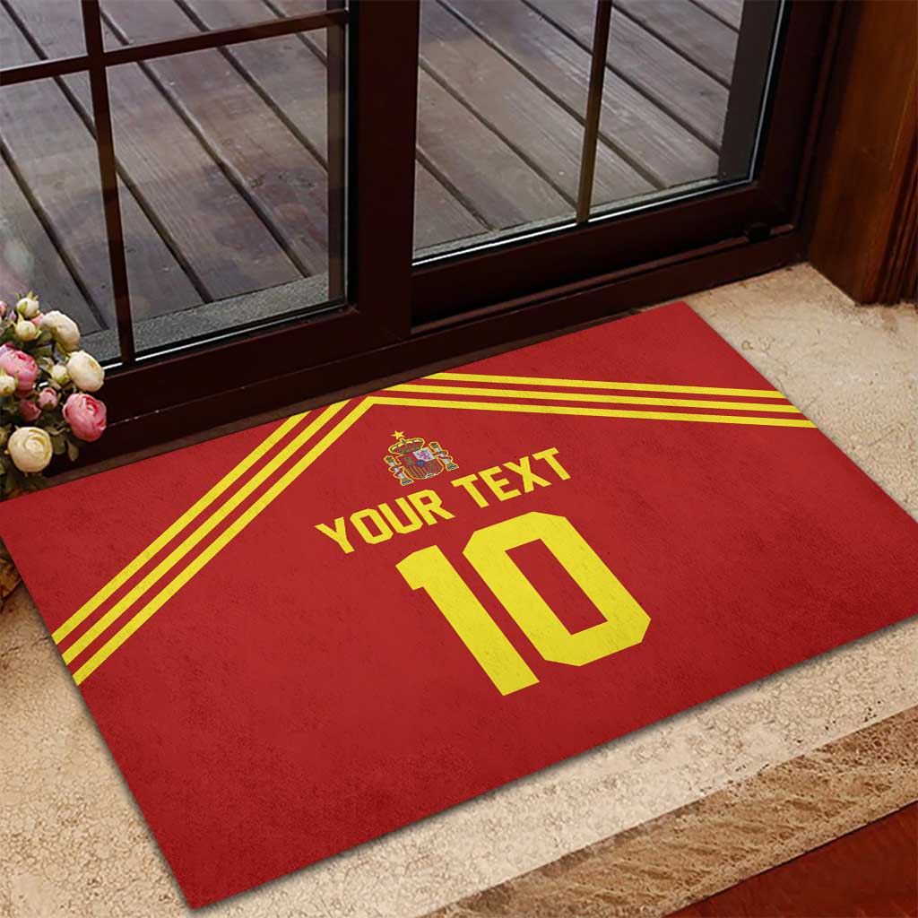 Custom Spain Football 2024 Road To The Champion Rubber Doormat Vamos a Espana - Wonder Print Shop