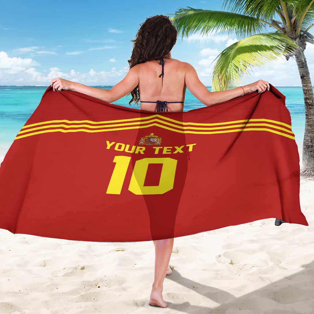 Custom Spain Football 2024 Road To The Champion Sarong Vamos a Espana - Wonder Print Shop