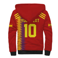 Custom Spain Football 2024 Road To The Champion Sherpa Hoodie Vamos a Espana - Wonder Print Shop