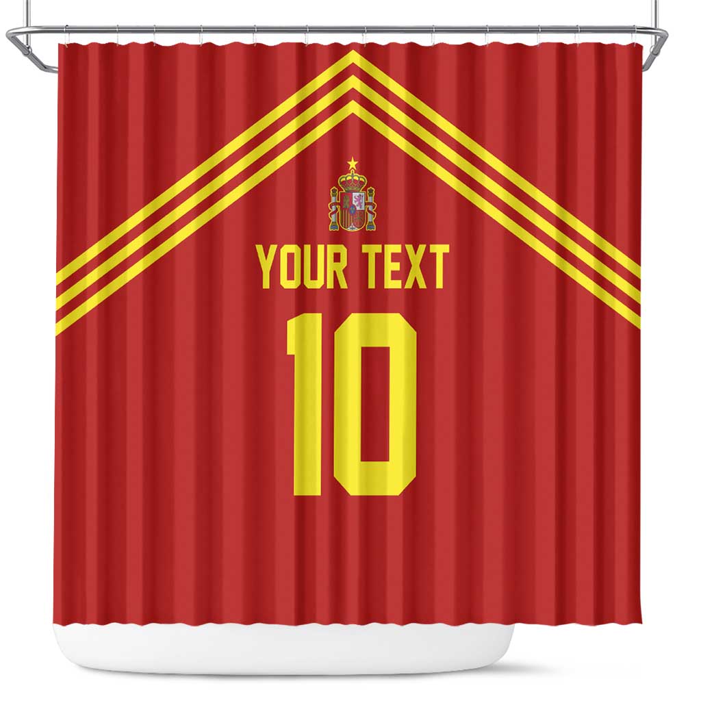 Custom Spain Football 2024 Road To The Champion Shower Curtain Vamos a Espana