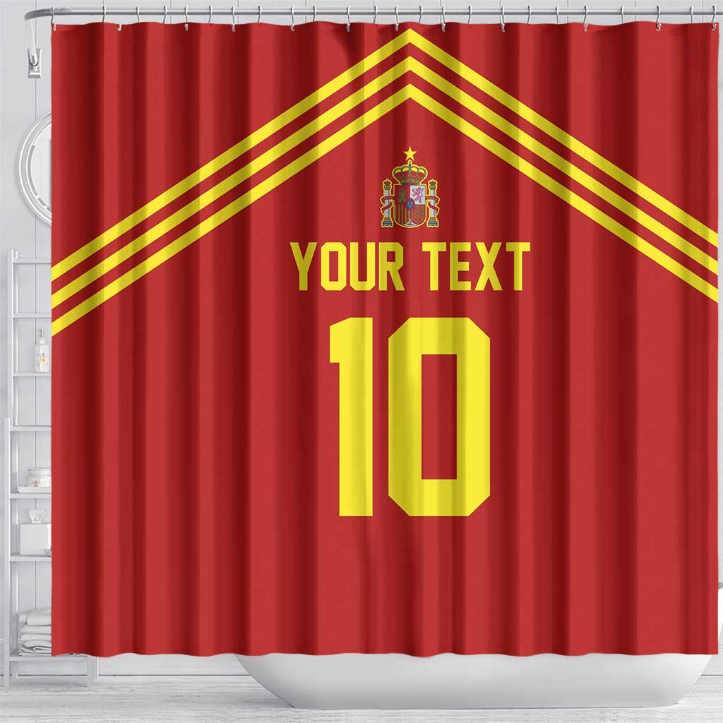 Custom Spain Football 2024 Road To The Champion Shower Curtain Vamos a Espana