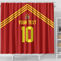 Custom Spain Football 2024 Road To The Champion Shower Curtain Vamos a Espana