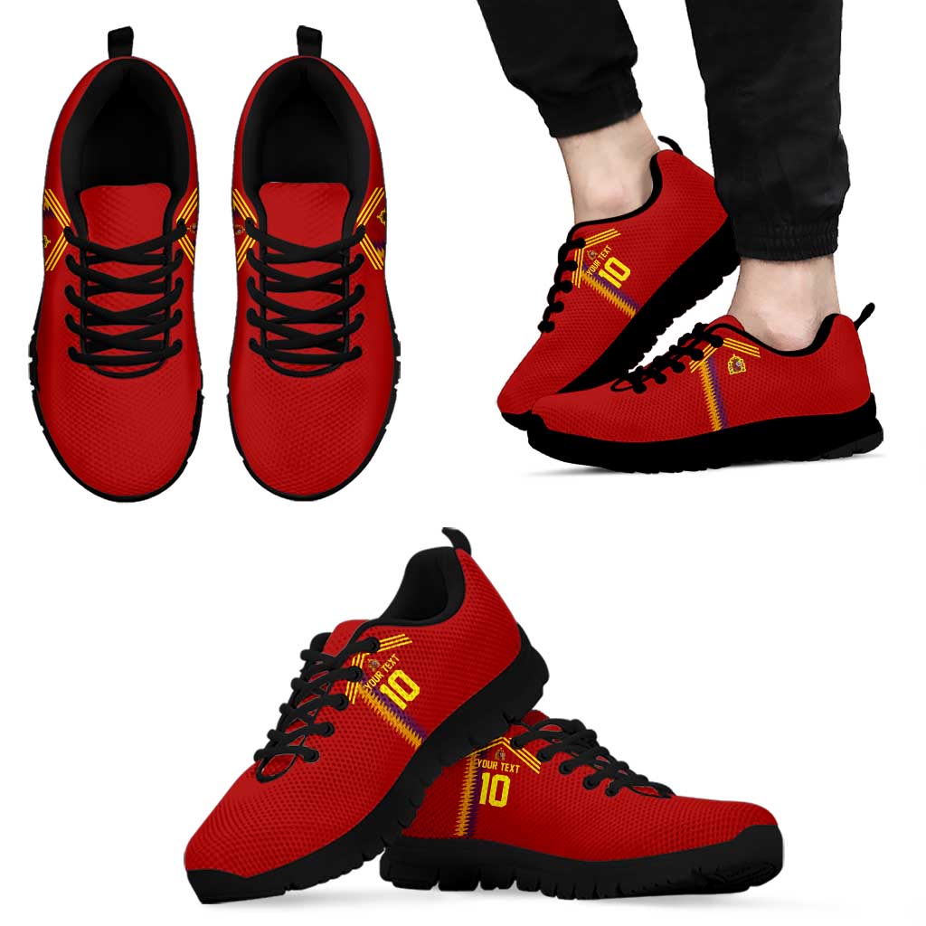 Custom Spain Football 2024 Road to The Champion Sneakers vamos a Espaa - Wonder Print Shop