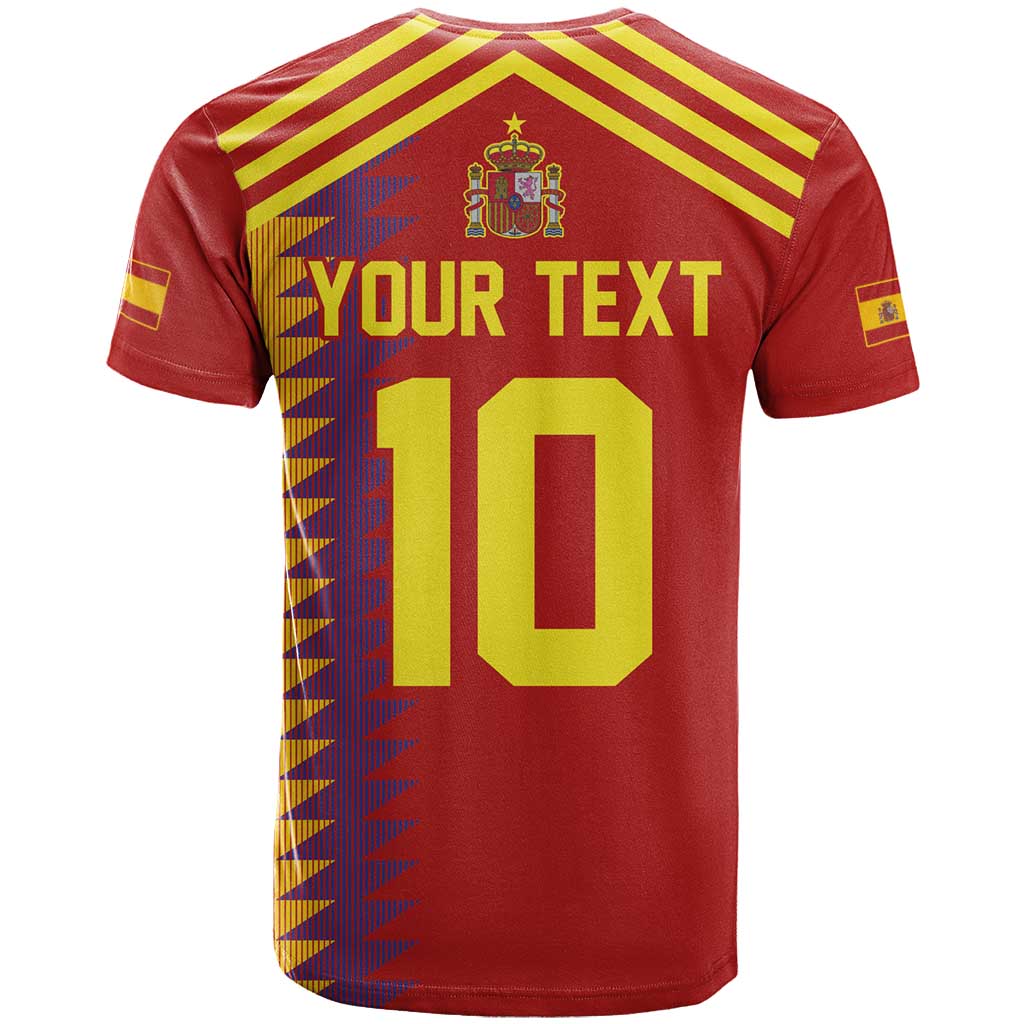Custom Spain Football 2024 Road To The Champion T Shirt Vamos a Espana - Wonder Print Shop
