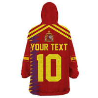 Custom Spain Football 2024 Road To The Champion Wearable Blanket Hoodie Vamos a Espana - Wonder Print Shop