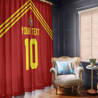 Custom Spain Football 2024 Road To The Champion Window Curtain Vamos a Espana - Wonder Print Shop