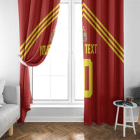 Custom Spain Football 2024 Road To The Champion Window Curtain Vamos a Espana - Wonder Print Shop